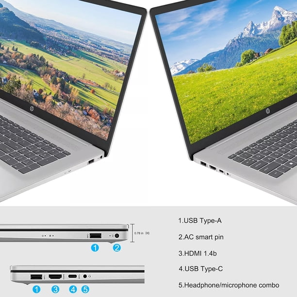 HP Essential 17t Laptop, 17.3
