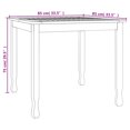 thumbnail image 4 of vidaXL Garden Dining Table 85x85x75 cm Solid Wood Teak, 4 of 4