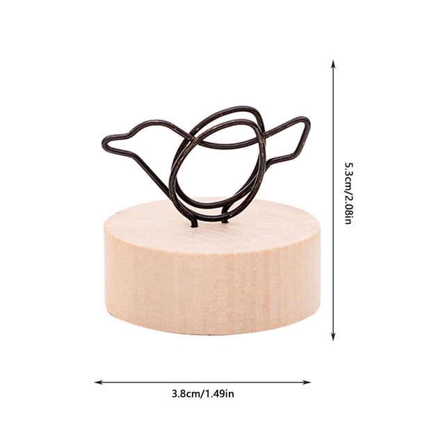 pdqouc Wooden Card Holders Wire Shape Table Photo Holder for Wedding Party Gatherings office Desk Versatile Desk Accessory for a touch of Class and Organization