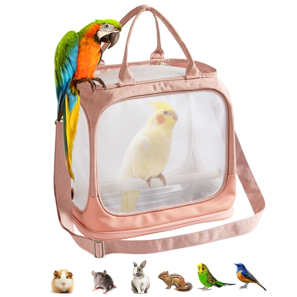 Portable Foldable Nylon Mesh Transparent Visible Birds Bag Small Pet Pigeons Pet Birds Cage For Going Out