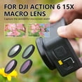 thumbnail image 2 of Osmo Action 6 Macro Lens 15X Magnification Quick-Release Camera Attachment for Microscopic Close-Up Photography, Aluminum Frame, 2 of 8
