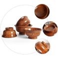 thumbnail image 3 of 1pc Delicate Wooden Bowl Milk Tea Bowl Wooden Bowl Food Container Tableware, 3 of 8