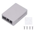 thumbnail image 1 of Coque pour Raspberry Pi 3 Coque de Refroidissement Dissipateur Thermique Boîte en Métal Alliage d'Aluminium Protection Gris, 1 of 14