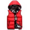 thumbnail image 1 of Gilet d'Hiver Réversible Camouflage pour Garçons, Sans Manches à Capuche, Veste Matelassée pour Enfants en Plein Air, 1 of 2