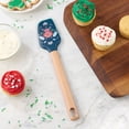 thumbnail image 3 of Holiday Time Silicone & Beechwood Spatula, Ornament, Blue, 3 of 10