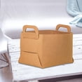 thumbnail image 1 of Collapsible Storage Bin Organizer Nursery Magazines Toys Storage Brown 18x13x11cm, 1 of 8