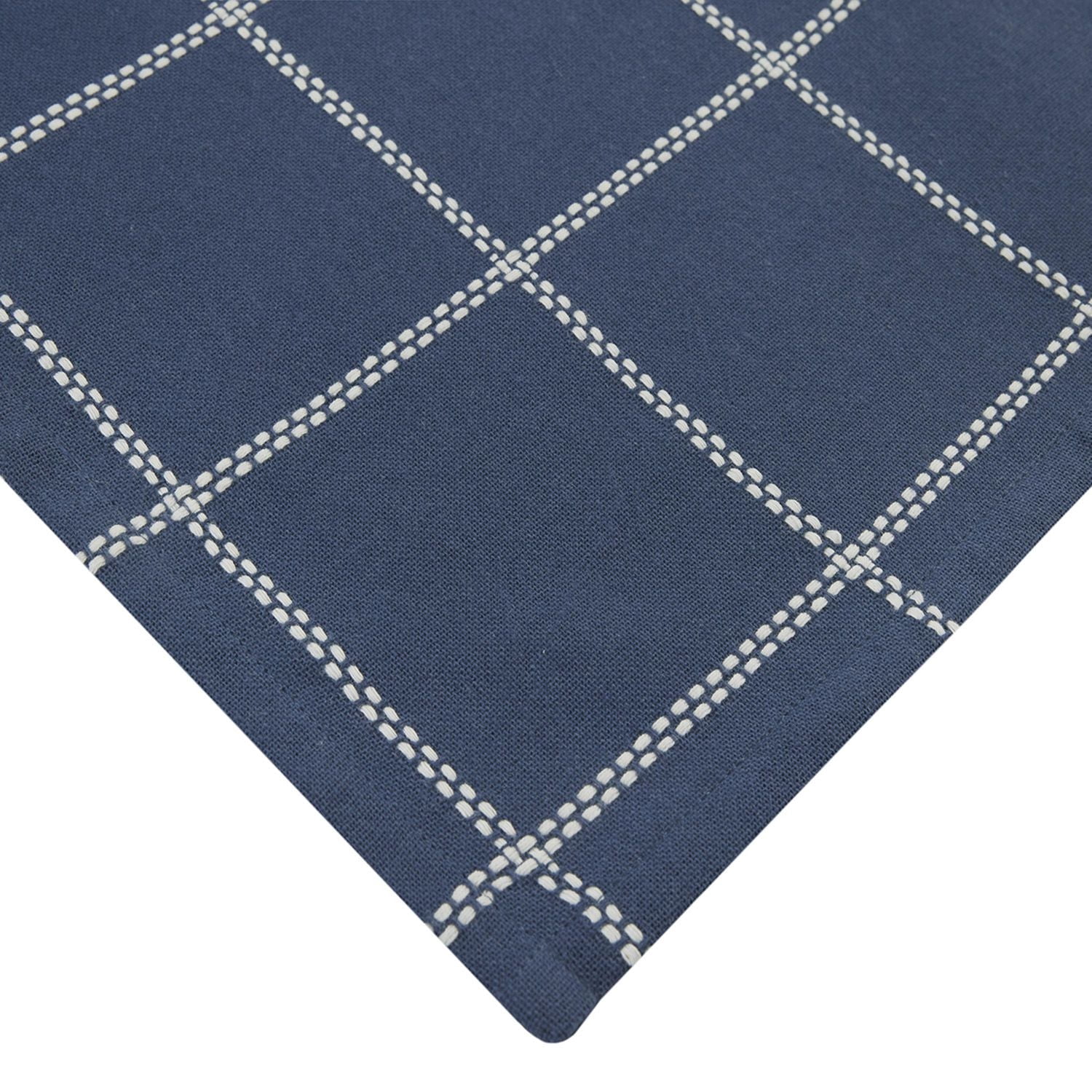 Jeté de table tissé Jamey de Better Homes & Gardens - 50" x 50" - Indigo délavé - 100 % coton