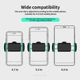 thumbnail image 4 of crativent Automotive Smartphone Holder Portable Rubber Lining Removable Rotatable Stand Bracket Rack for 3.5 to 6-inch Phones Black 1Set, 4 of 6