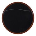 thumbnail image 4 of Kate and Laurel Hogan Farmhouse Mirror, 18 Inch Diameter, Walnut Brown, Modern Round Mirror for Wall, 4 of 7