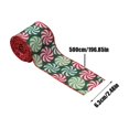 thumbnail image 3 of TopLLC Christmas Ribbon Wired 5.5 Yards 2.5 inch Red Green Candy Peppermint Burlap Wired Edge Ribbon, Glitter Christmas Tree Decorative Ribbon Christmas Decorations for Gift Wrapping Craft Bow Wreath, 3 of 9