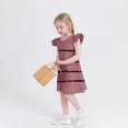 thumbnail image 5 of Économies d'Été! Robe d'Été pour Enfants, Robes Décontractées pour Filles en Liquidation, Robe d'Été pour Tout-Petites à Manches à Volants Tenue de Soleil pour Enfants 4-14T, 5 of 5