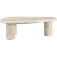 thumbnail image 4 of Meridian Furniture Sassari Travertin Table Basse en Béton pour Intérieur/extérieur, 4 of 7