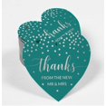 thumbnail image 2 of Inkdotpot Real Silver Foil Thanks From The New Wedding Tags Favor Hang Paper Tags 100 Pieces, 2 of 6