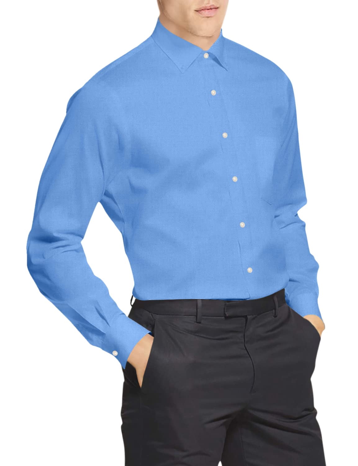 Van Heusen Men's Dress Shirt Regular Fit Flex Collar Stretch Solid