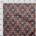 thumbnail image 2 of oneOone Polyester Lycra Fabric Swirl Ikat Print Sewing Fabric BTY 56 Inch Wide, 2 of 4
