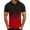 Red, variant on Pisexur Mens Polo Shirts Casual Sports T-shirt Lapel 3D Gradient Slim Fit Short-sleeve Business Shirt Mens Shirts Top