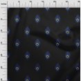thumbnail image 2 of oneOone Cotton Cambric Fabric Peacock Feather Ikat Printed Craft Fabric BTY 56 Inch Wide, 2 of 4