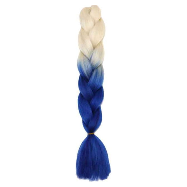Langgg Gradient Color Women Braid Hair Large Braiding Hair Wigs High Temperature Fiber Synthetic Hair Extensions