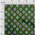 thumbnail image 2 of oneOone Tissu Flex Coton Vert Forêt Africain Aztech Matériel de Robe Tissu Imprimé Tissu au Mètre 40 Pouces de Large, 2 of 4