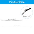 thumbnail image 2 of Uxcell Elastic Barbed Cord Loop Stretch Round String with Metal Barb Fasteners for Hats Masks Menus 100 Pcs Black 13 in, 2 of 7