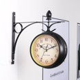 thumbnail image 2 of EIGTHTAIL Station Clock Double Sided Wall Clock Hanging Outdoor Clock Without Battery, 2 of 11