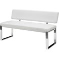 thumbnail image 1 of Inspired Home Banc Mabel Cuir PU Blanc, 1 of 8