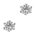 thumbnail image 4 of Wweixi 100x Application Sans Effort Manchon en Aluminium à Double Trou Robuste et Durable 2Ensemble, 4 of 6