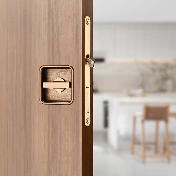 SUYIN Serrure de Porte Coulissante Carrée Serrure de Porte de Chambre Serrure de Porte Coulissante de Balcon