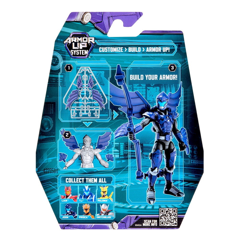 Armorsaurs Pteranodon Pilot (Joon Park) Action Figure Toy, 3.75-Inch Poseable Figure with Armor Pieces and Weapon, Kids, Boy, Girls, Ages 6+