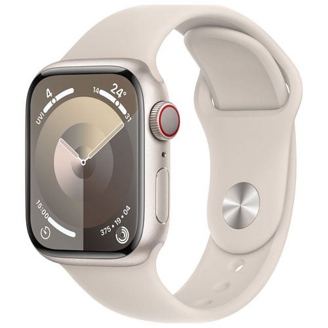 Restored Apple Watch Series 9 (GPS + Cellular 45mm)Smartwatch with Aluminum Case with Sport Band Open Box