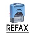 thumbnail image 1 of REFAX Self Inking Rubber Stamp Custom Shiny Office Stationary Stamp, 1 of 1
