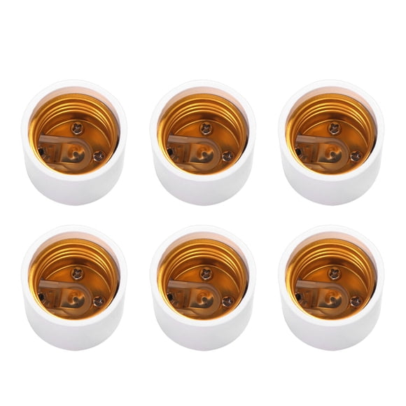 6PCS GU24 to E26/E27 Light Bulb Base Adapter Screw Lamp Holder Converter Socket