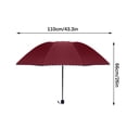 thumbnail image 3 of LSLJS Extra Large Umbrella Double Purpose Thickened Sunshade Umbrella Folding Umbrella, 3 of 6