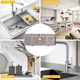 thumbnail image 2 of Extra Large Cauldron Kitchen Dish Dryer over The Stainless Kitchen Rack New Silicone Faucet Silicone Mat Kitchen Bathroom Faucet Mat Silicone Drain Mat, 2 of 4