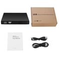 thumbnail image 4 of External CD DVD Drive USB 2.0 & USB-C Portable DVD CD ROM +/-RW Optical Drive Player Burner Reader Writer for Windows 11/10/8/7 Laptop Desktop Computer, 4 of 5
