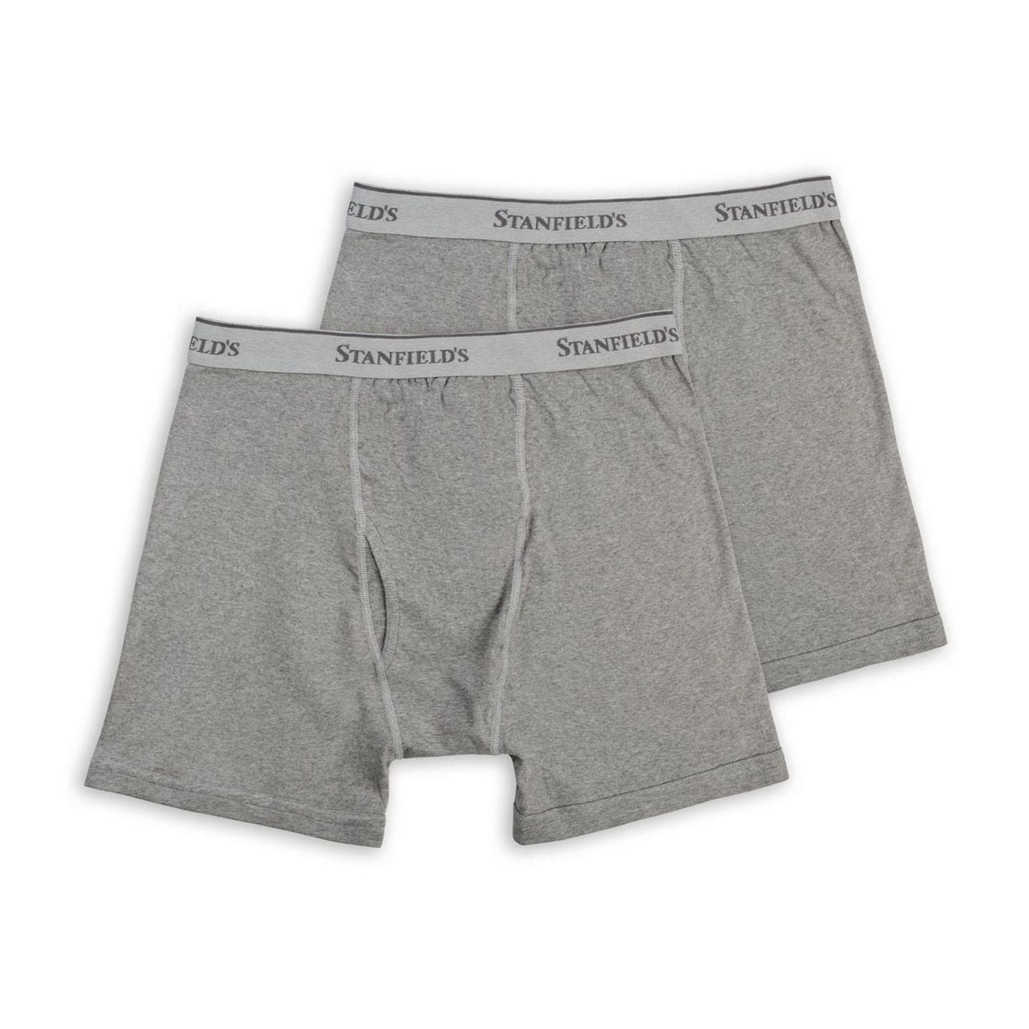Stanfield's Men's Premium 100% Cotton Boxer Brief Underwear - 2 Pack