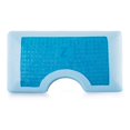 thumbnail image 4 of MALOUF Z Side Sleeper Shoulder Cutout Dough Memory Foam Pillow with Liquid Gel Layer-King, Blue, 4 of 4