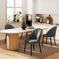 thumbnail image 2 of HOMCOM Dining Chairs Set of 4 Kitchen Chairs with Metal Legs Charcoal Grey, 2 of 10