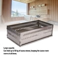 thumbnail image 4 of Support de Pierres de Sauna, Panier de Pierres de Sauna, Panier de Pierres de Sauna Portable en Acier Inoxydable Support Cage Poêles Roches pour Charbon de Bois Poêles de Sauna Panier de Foyer, 4 of 7