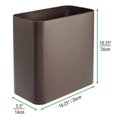 thumbnail image 3 of mDesign Small Metal 2.4 Gallon/9 Liter Trash Can, 3 of 3