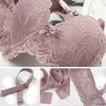 thumbnail image 3 of Lenpel Women's Plus Size Push up Bras Comfort Underwire Supportive Full Coverage Lace Bralettes Lifting Everyday Bras, 3 of 4