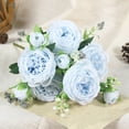 thumbnail image 1 of LSLJS Beautiful Artificial Silk Fake Flowers Wedding Valentines Bouquet Bridal Decor, Valentine's Day Decorations, 1 of 6