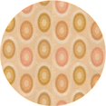 thumbnail image 1 of Ahgly Company Machine Washable Indoor Round Transitional Orange Area Rugs, 4' Round, 1 of 7