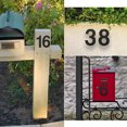 thumbnail image 3 of Penkiiy 4.7 Inch Black Metal Numbers , Modern Metal House Numbers, Black Door Numbers, Outdoor Mailbox Numbers, Metal Black House Address Letters and Numbers for House Office Apartment Outside, 3 of 7