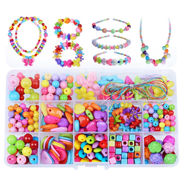 DIY Bead Set Creative Educational DIY Craft Bead Loose Bead Spacer Bead for Girl