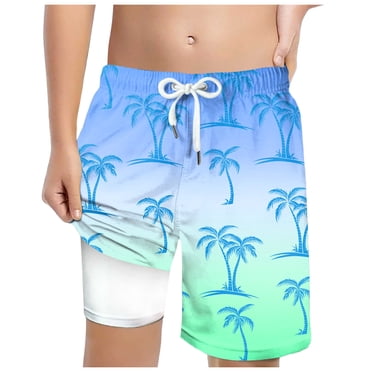 gdxvjhbj Big Boys Swim Trunks Swim Trunks Bathing Suit Sun Protection Bathingsuit Shorts Infant to Toddler Boys Size 10-13 (Green,10-13 Years)