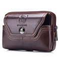 thumbnail image 3 of Men Leather Belt Pouch Waist Bag Fanny Pack Phone Pouch with Belt Loop, 3 of 7