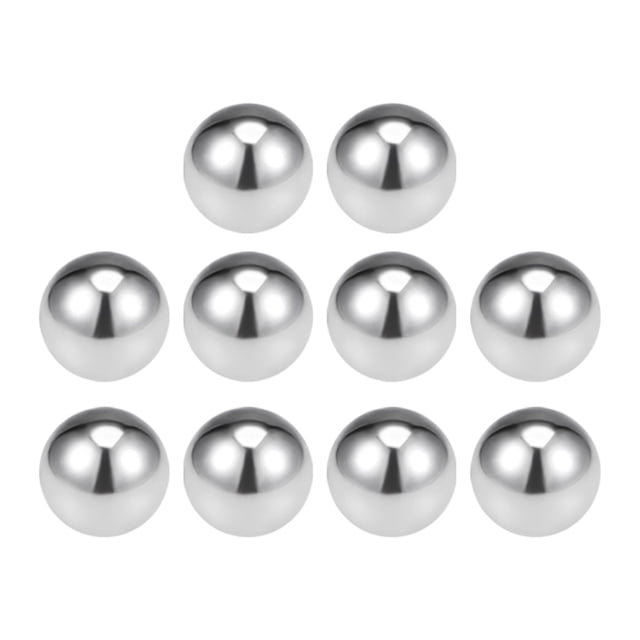 Uxcell Billes de Roulement Métriques en Acier Inoxydable 304 Grade G100 Billes de Précision 11 mm /0,43 Pouces