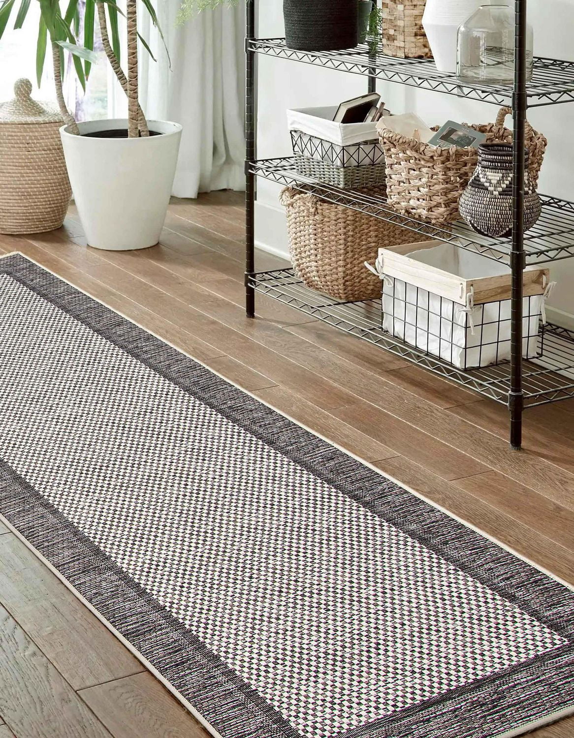 ECARPET Brooks Nautical Coastal Area Rug for living room, bedroom, dining entrance, hallway and more.