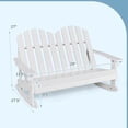 thumbnail image 3 of Gymax Adirondack Rocking Chair Kid Backrest Armrest Solid Wood White, 3 of 7